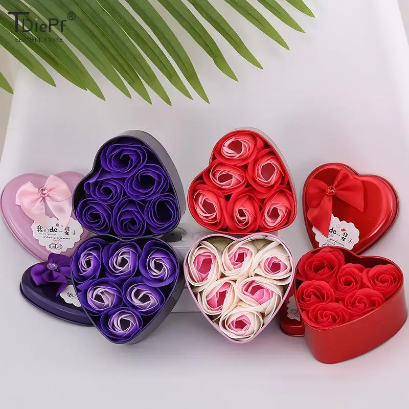 

1 шт. мыло розы цветы медведь Подарочная коробка День рождения Валентина свадебные подарки мыло цветок для женщин инструмент для ухода за ко...