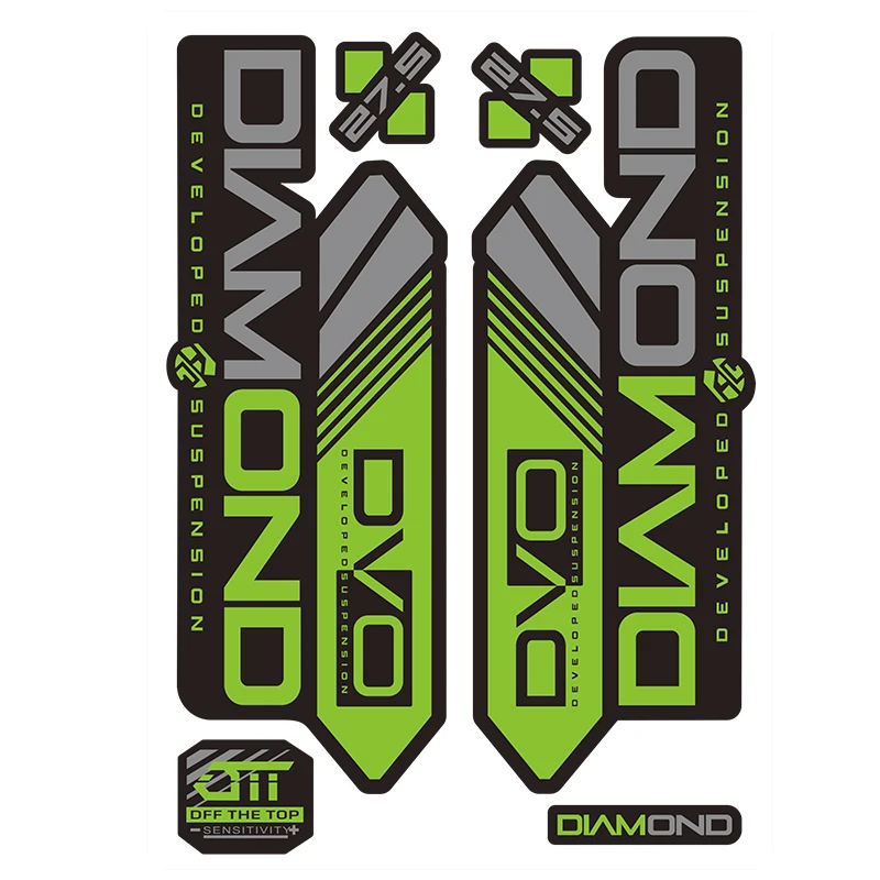 Hot Bicycle Stickers DVO-Diamond-MTB Fork Sticker Front PVC Decal 19cm*12cm | Car