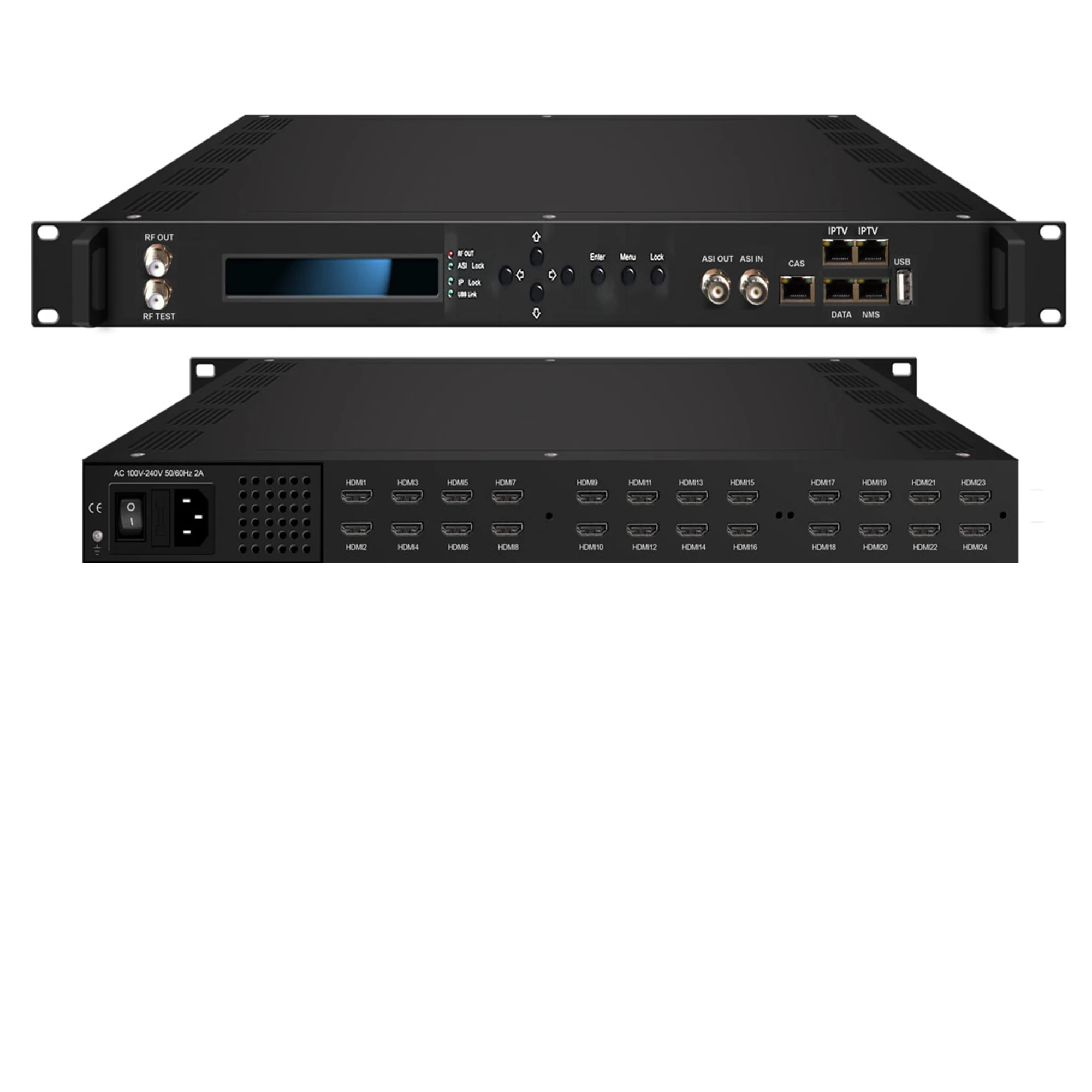 Энкодер-тюнер для IP-РЧ-модулятора DVB-T ATSC ISDBT DVB-C dvb-s2 Потоковая передача HLS RTMP rtsp srt udp
