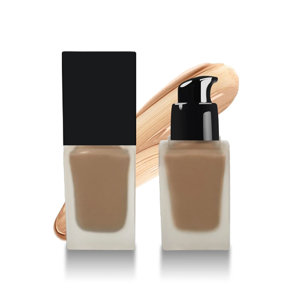 

15 color makeup concealer lightweight compliant breathable liquid foundation low MOQ customized private label own cosmetic brand