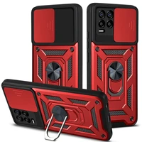 Armor Shockproof Phone Cover For Oppo Realme Pro Plus C35 C31 Case With Magnetic Ring Holder Stand Camera Protective