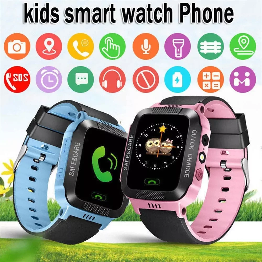 

Children's Smart Watch SOS Watch Kids Smart Watch with LBS GSM Locator Touch Screen Tracker Waterproof Smartwatch Hot