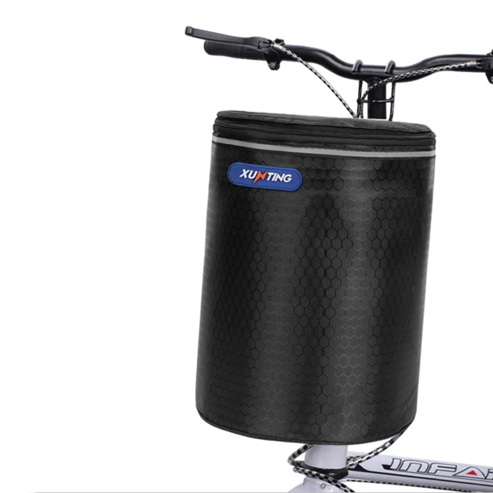 

Bicycle Basket Electric Bicycle Basket Waterproof Detachable Folding Baggage Mountain Bike Hanging Bag Cycling Basket 10KG Load