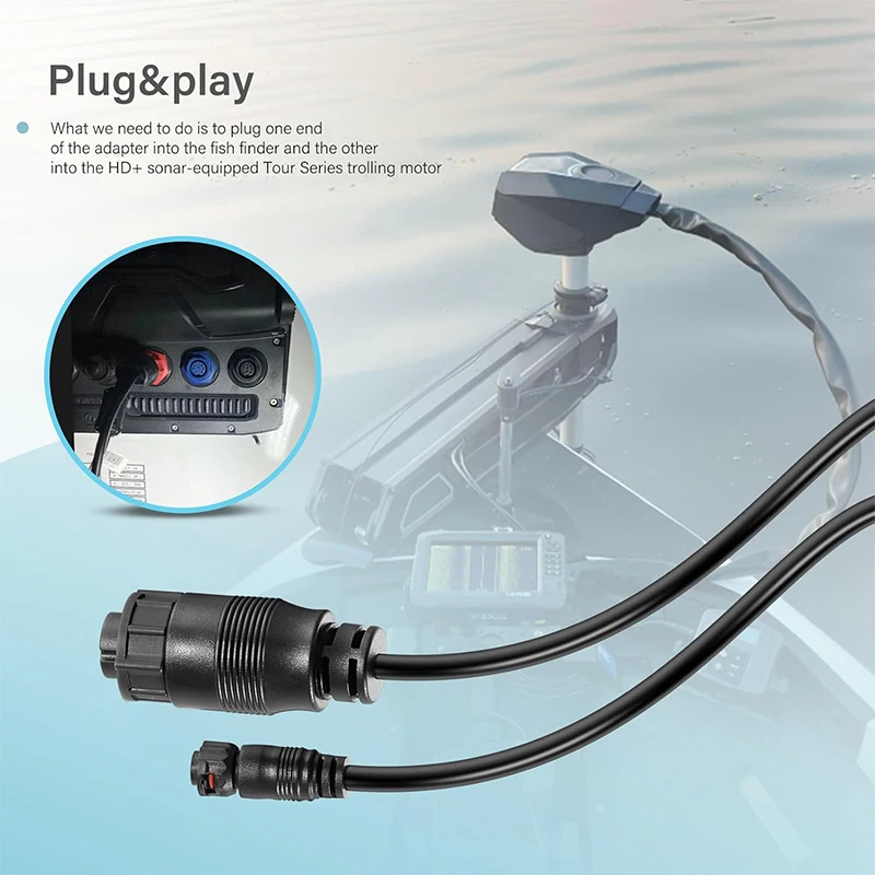 Фото Кабель-адаптер Sonar 8M4004174 для Lowrance 9-Pin HD+ HDS Carbon/Live, Elite Ti/Ti2, Elite FS №5