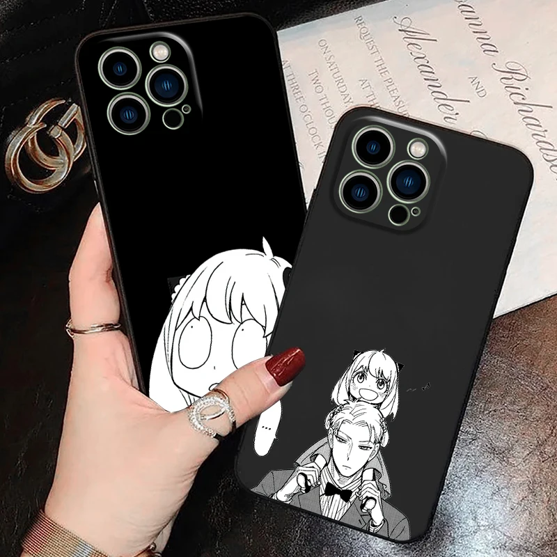 

SPY×FAMILY Anime Phone Case For Funda iPhone 11 13 Pro Max 12 Mini X XR XS SE 2020 5 6 6s 7 8 Plus Back Soft Coque Celular