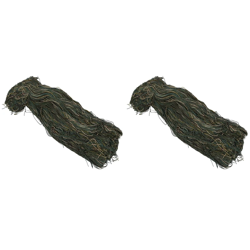 

2X Ghillie Suit Thread Camouflage Lightweight Ghillie Yarn Hunting Clothing Accessories For Outdoor Jungle Camouflage
