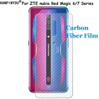 Прозрачная задняя защитная пленка из углеродного волокна для ZTE nubia Red Magic 7 6 6R Pro 3D (не закаленное стекло)