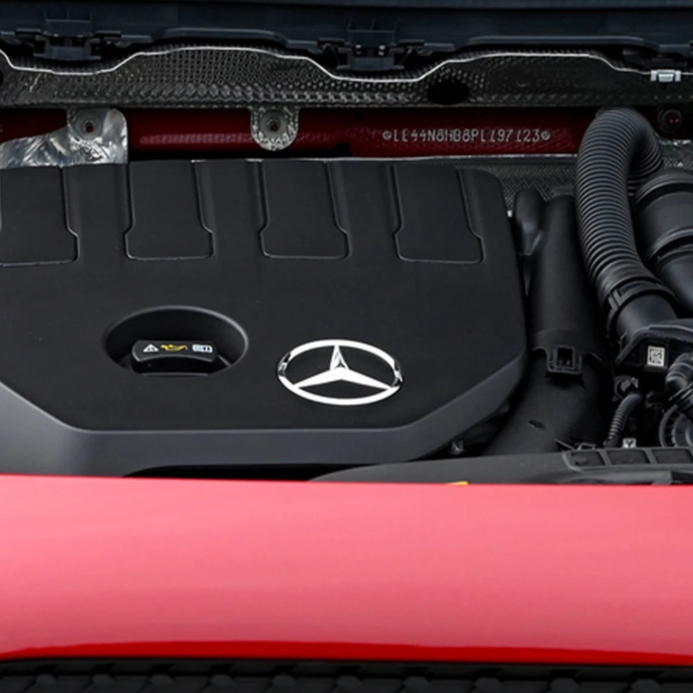 Логотип автомобильного двигателя этикетка капота значок для Mercedes Benz W204 W211 W177 GLC GLK