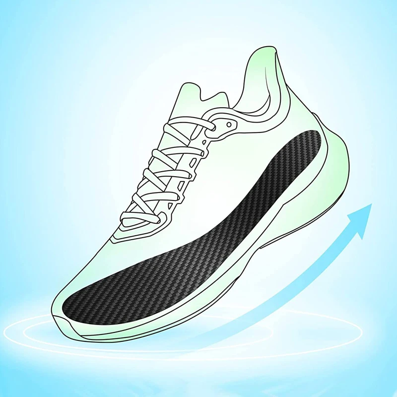 New Men Carbon Fiber Insole Women Basketball Football Hiking Sports Insole Male Shoe-pad Female Orthotic Shoe Sneaker Insoles 06