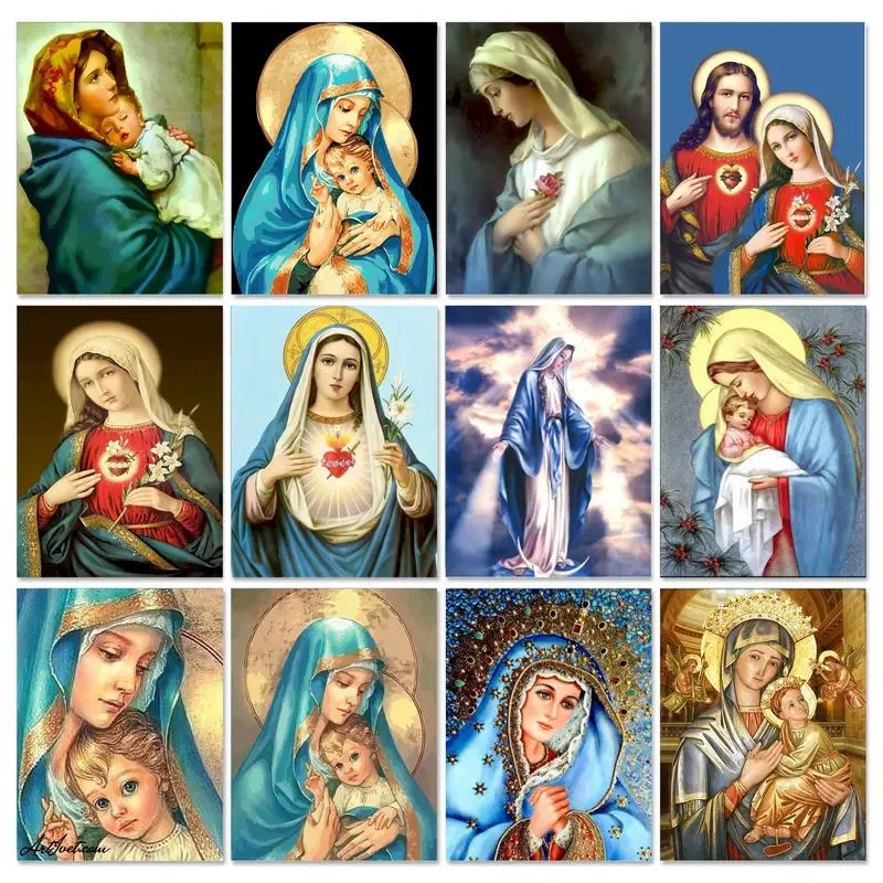 GATYZTORY рамка Искусственные цветы ручная роспись художественный подарок рисунок