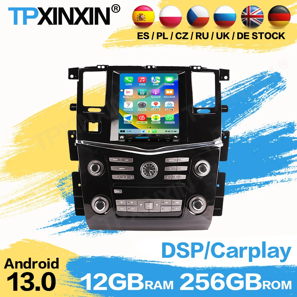 Android Automotive Multimedia For Nissan PATROL Y62 2012 2013 2014 2015 2016 2017 2018 2019 2020 GPS Navi Autostereo IPS Player