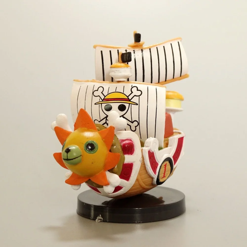 

7-8 см мультфильм аниме мини один кусок Wanli Sunshine Медвежонок пират лодка фигурка Коллекционная модель игрушка