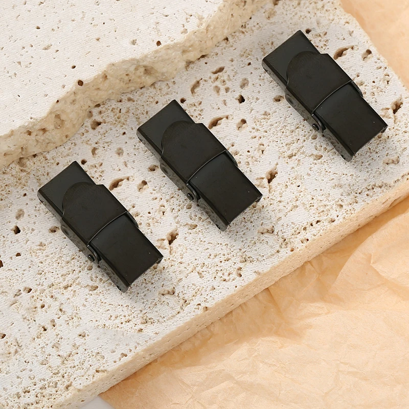 Stainless Steel Clasp Bracelets Connector End Clasp for Flat Leather Cord Connector DIY Bracelet Jewelry Making Accessories