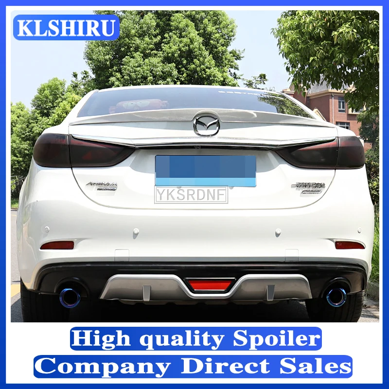 

KLSHIRU для Mazda 6 Atenza 2014 2015 2016 2017 автомобильное украшение Неокрашенный задний спойлер из высококачественного АБС-материала крыша заднее крыло