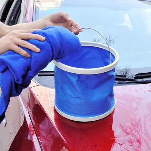 

Outdoor portable folding fishing water storage bucket car telescopic bucket folding bucket for car washing bucket