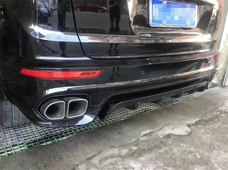 Высококачественный задний диффузор из настоящего углеродного волокна бампер