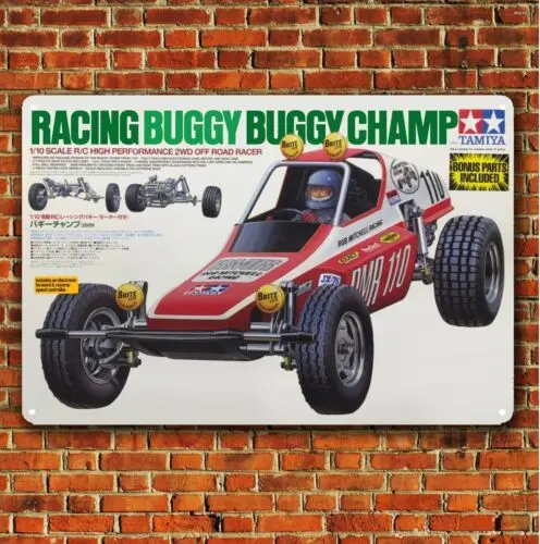 Металлическая вывеска Tamiya Racing Buggy Champ