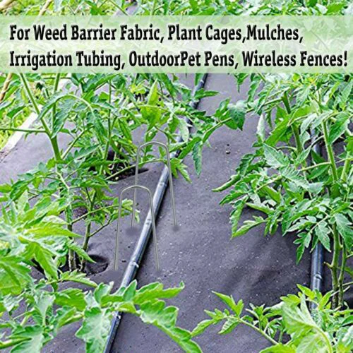 

50PCS Anti-rust Fence Stakes Ground Cover Staples Weed Mat Stakes Staples Weed Barrier Staples Sod Staple