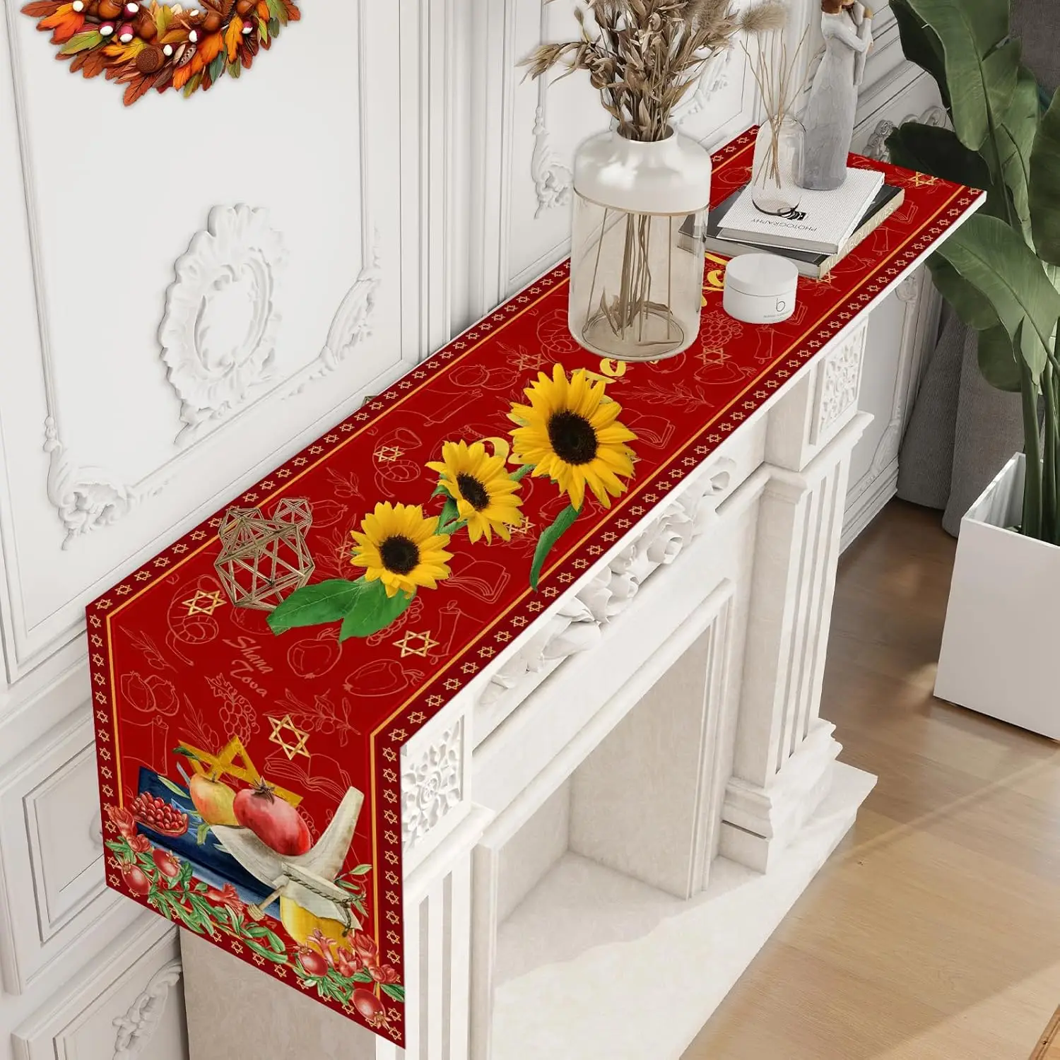 Еврейский Рош Хашань льняные дорожки для стола декор кофейной вечеринки