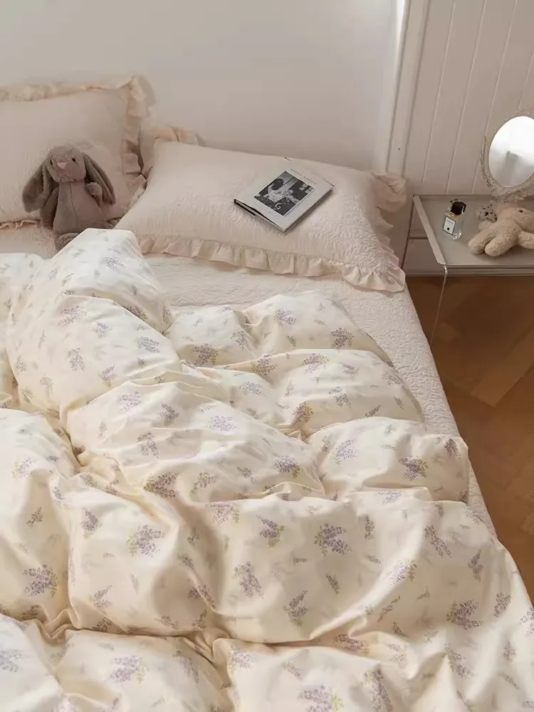 Простой летний прохладный комплект хлопкового одеяла в черно-белую полоску из