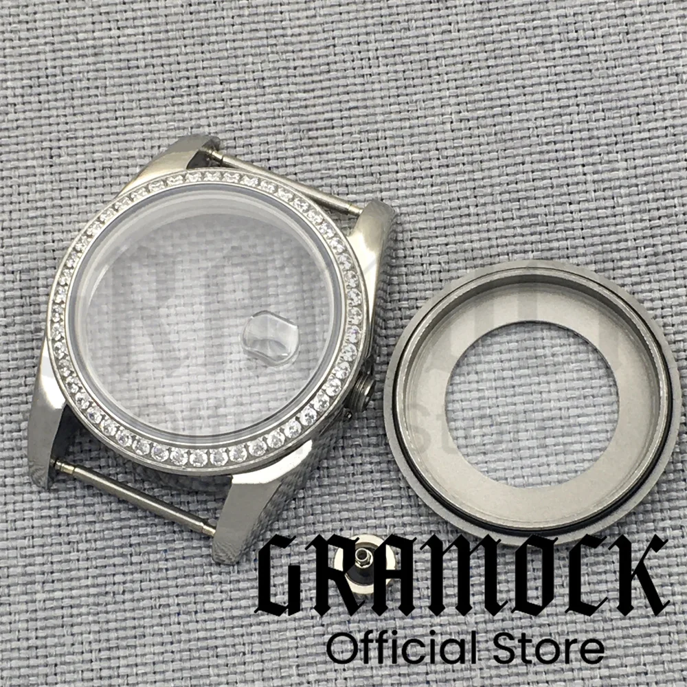 NH05 31 мм водонепроницаемый корпус из нержавеющей стали с бриллиантами и