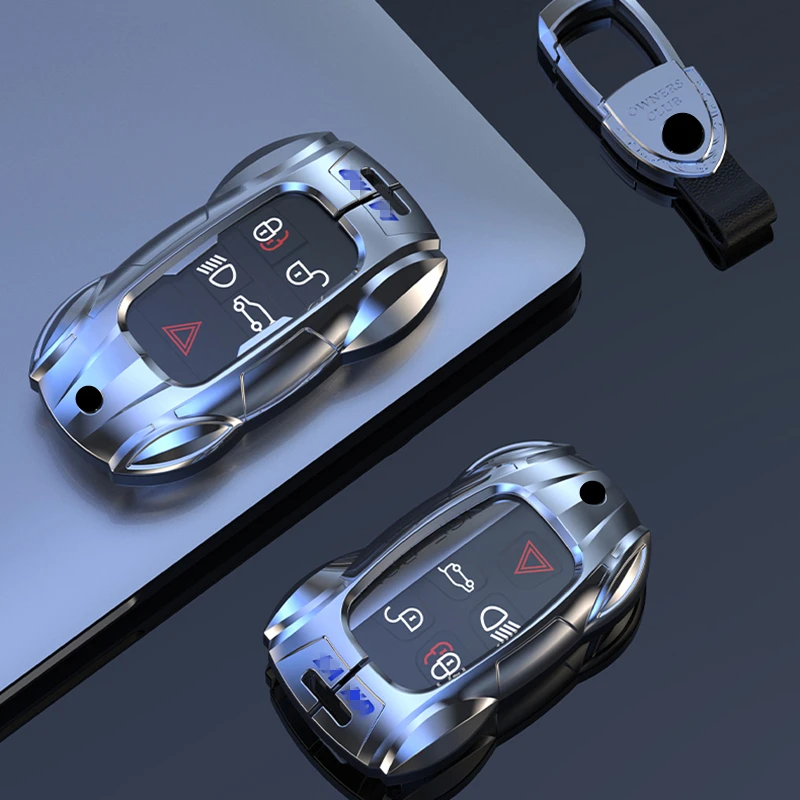 

Metal Car Remote Key Cover Case Holder Shell Fob For Land Rover RangeRover Sport Evoque Freelander Velar Discovery Accessories