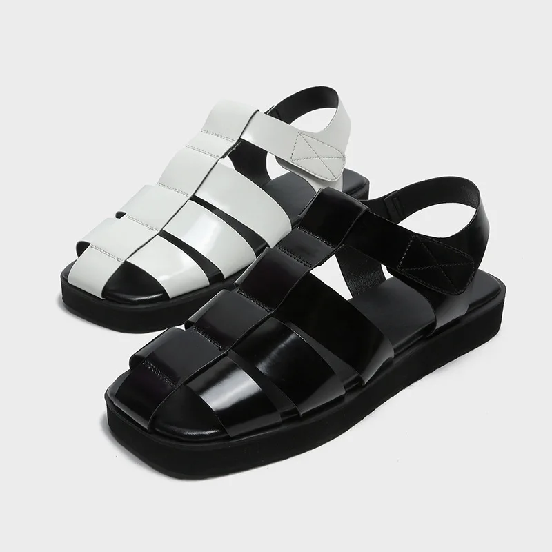 

Woven Retro Sandles Hollow Casual Sandals Women's Summer New Flat Roman Shoes Beach Shoes Women Shoes for Women Sandals