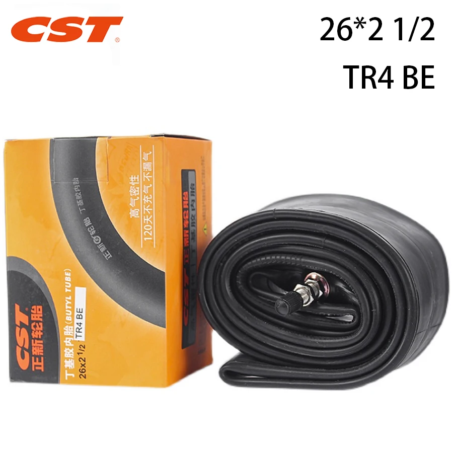 

CST внутренняя труба велосипеда 26*2 1/2 горный велосипед внедорожный бутилкаучук TR4 be 26 дюймов Электрический велосипед