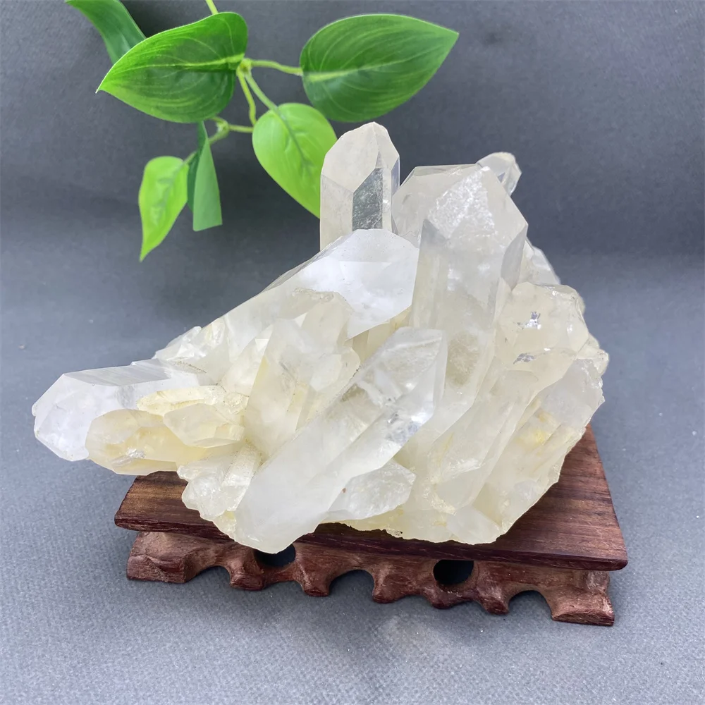 Натуральный минеральный белый кристалл группа Кристалл кластер руда образец