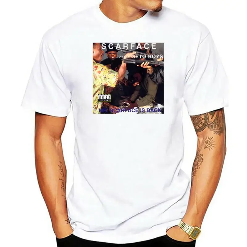 

Новая мужская футболка в стиле хип-хоп с надписью «Mr Scarface Is Back»