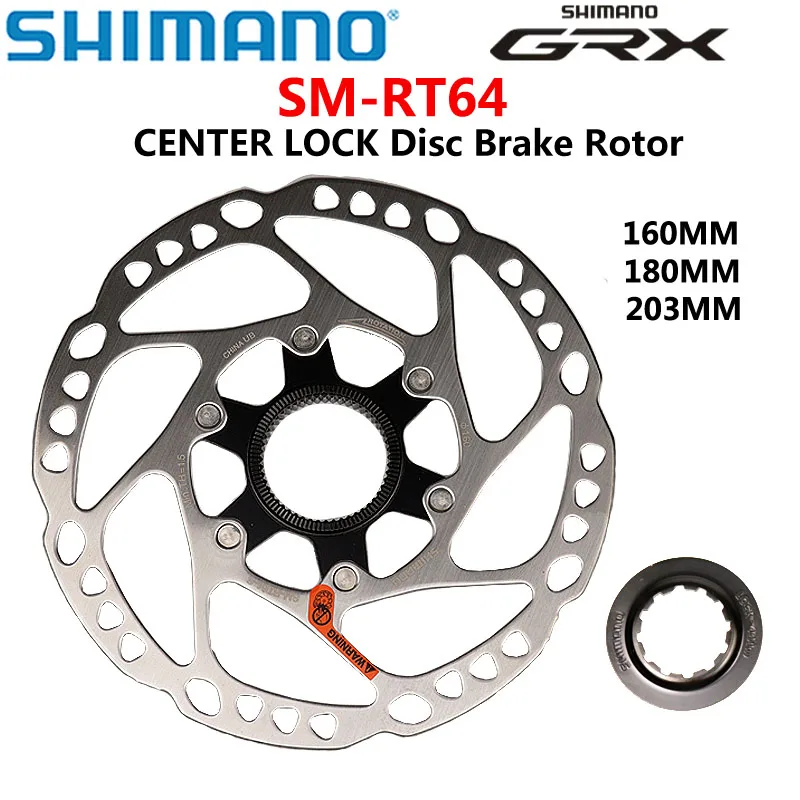 

Shimano GRX SM-RT64 CENTER LOCK Disc Brake Rotor Technology MTB Mountain Bicycle RT64 160MM 180MM 203MM XT SLX DEORE MTB Bike