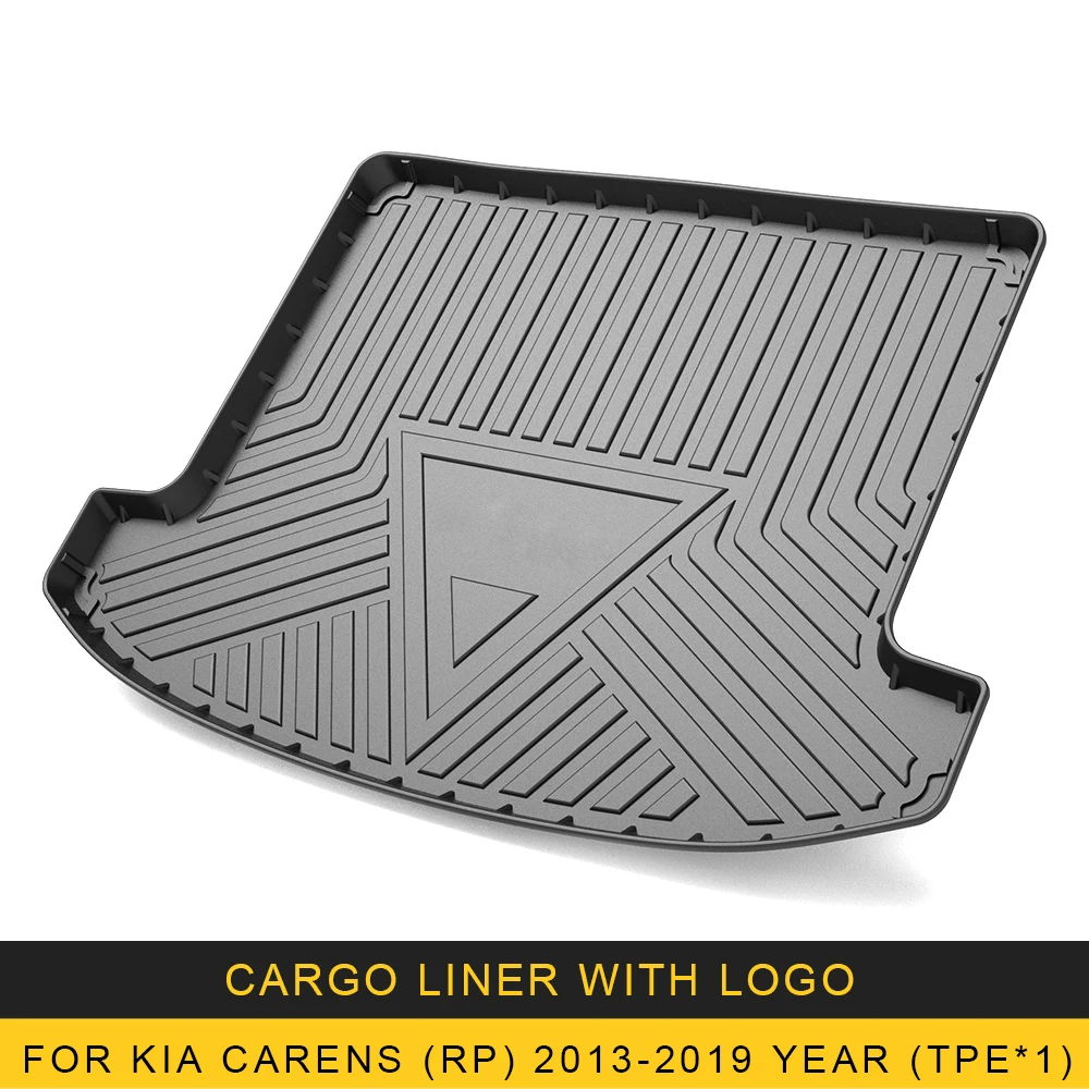 

Для Kia Carens RP 2013-2019 автомобильный коврик для багажника, коврик из ТПЭ, противоскользящий коврик для багажника, коврик для багажника, аксессуары для интерьера