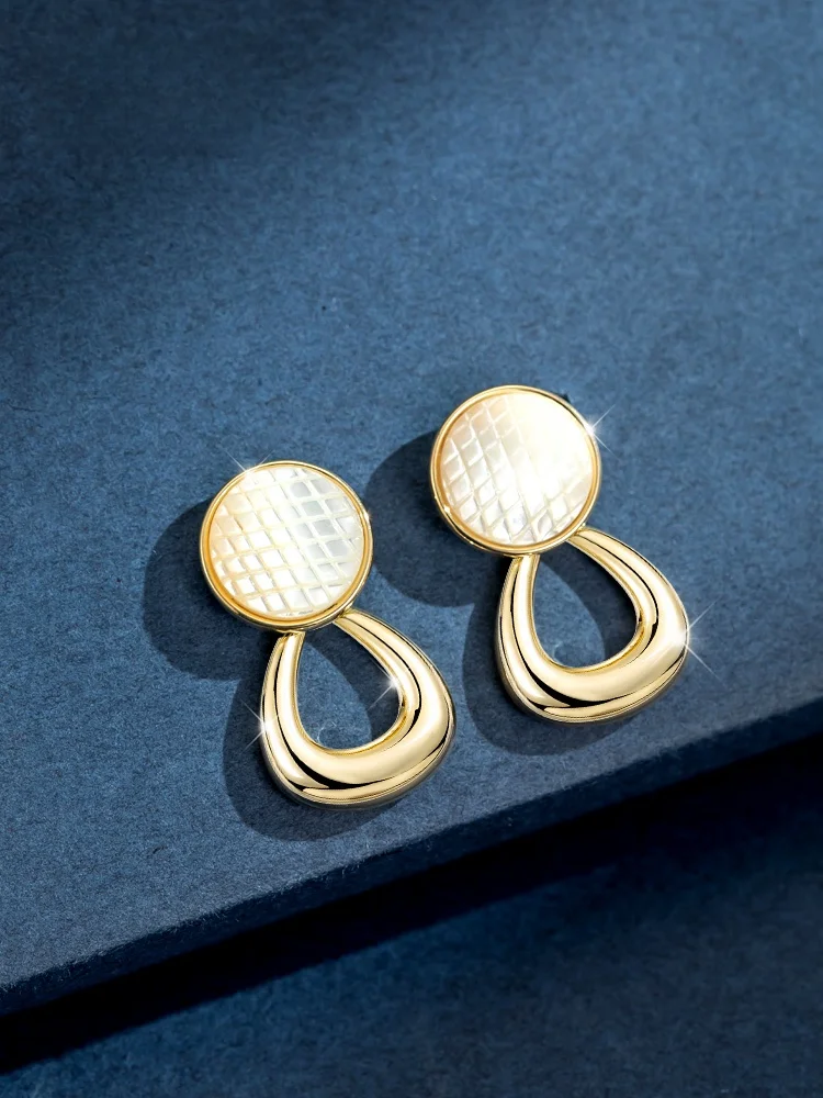 Элегантные серьги из стерлингового серебра в стиле ретро новинка 2024 популярные