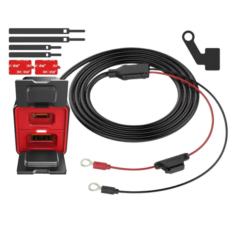 

Зарядное устройство USB C для мотоцикла, зарядное устройство для телефона на руль, многоскоростная регулируемая быстрая зарядка, аксессуары для мотоциклов для ежедневной езды