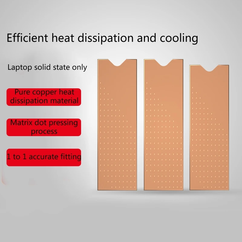 

M.2 NGFF Solid State Hard Drive Heatsink Ultra Thin Pure Copper Radiator Cooler for M2 NVME NGFF 2280 PCIE SSD 67x18mm