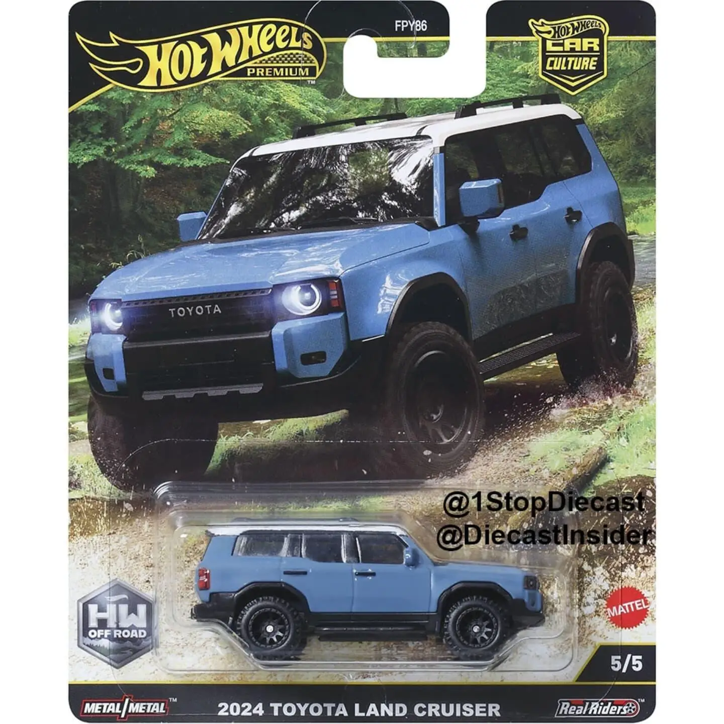 Модель автомобиля Hot Wheels Car Culture Series Off Road Set 1/64 Toyota Pickup Land Rover Sabaru Ford