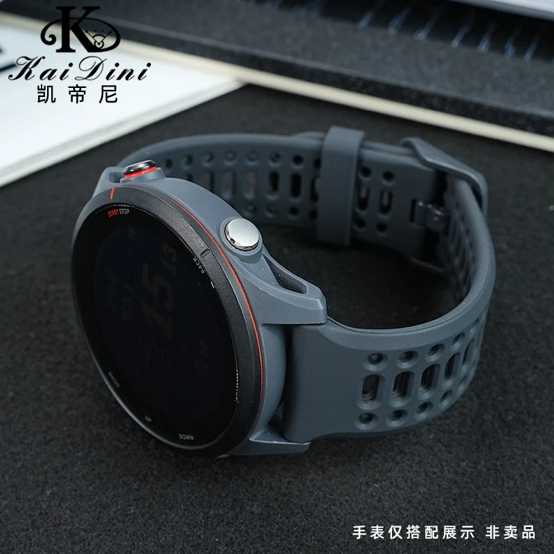 Фото Ремешки для часов 22 мм для COROS PACE 3/APEX PRO/2Pro/46 мм, силиконовый браслет для Garmin Forerunner255/265/965, сменный ремешок для часов №5