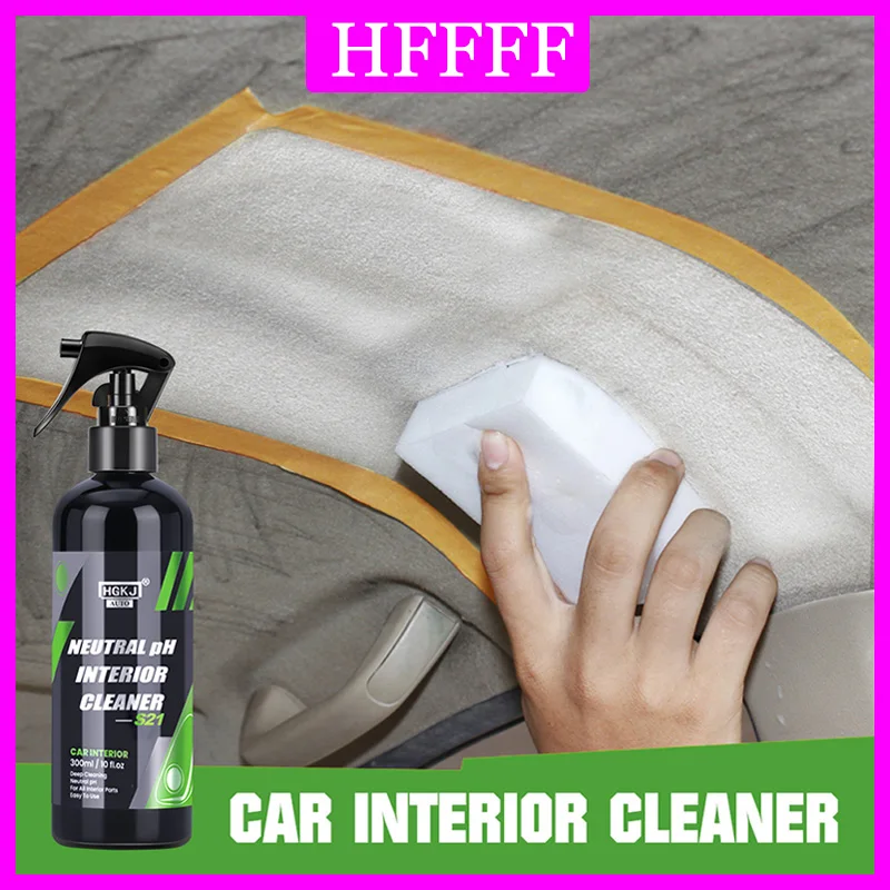 Car Interior Cleaner Car Neutral Ph Dust Remover Seat Liquid Leather Cleaner Roof Dash Cleaning Foam Spray Car Care