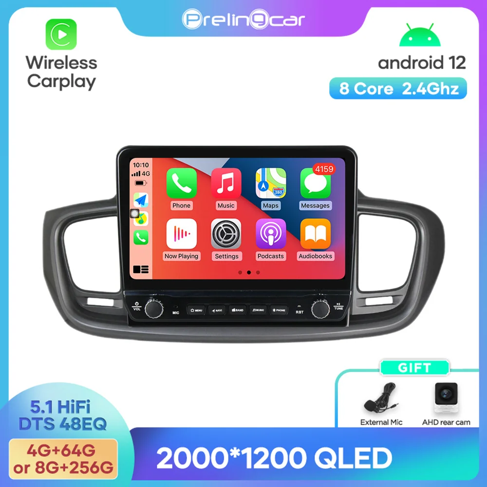 

Android 12 DTS Sound For KIA Sorento 2014-2017 Years Navigation Multimedia Car Player Radio 2Din Stereo Bluetooth 48EQ