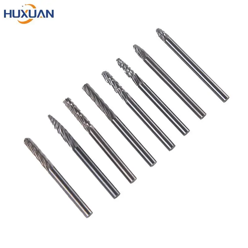

1PC Tungsten Carbide Rotary File hard alloy rotary bur Drill Bit engraving cutter 3mm shank Grinding Head