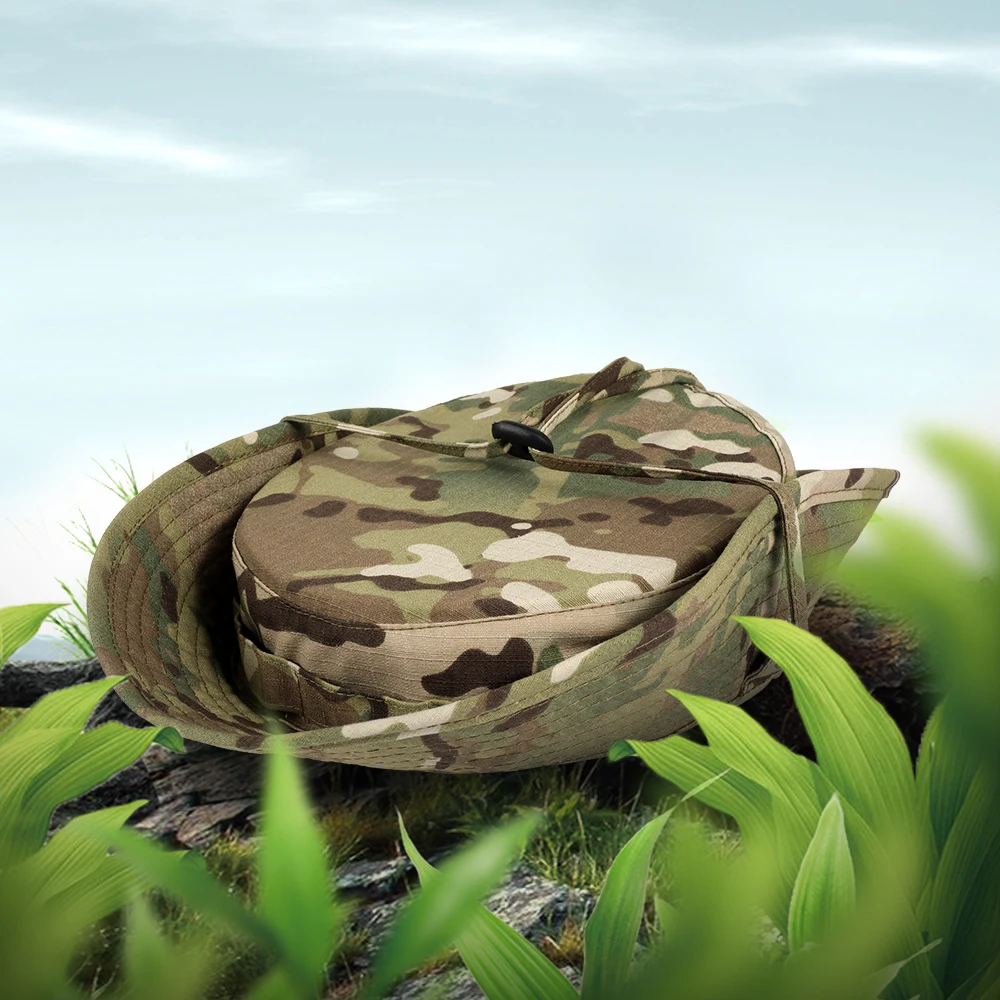 Camouflage Tactical Cap Military Boonie Bucket Hat Camo Outdoor Sports Climbing Fishing Hiking Hunting Army Panama Hats Men