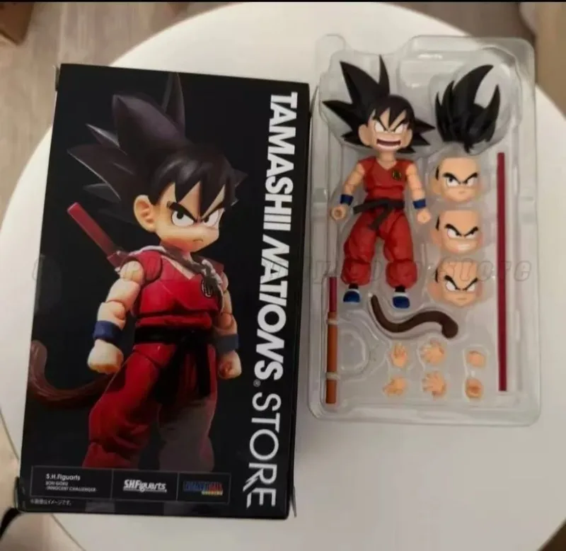 Фото В наличии: Оригинальная фигурка Bandai S.H.Figuarts SHF TNT Dragon Ball Son Goku Innocent Challenger TNST, модель аниме-игрушки. №5
