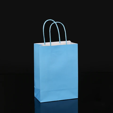 10 шт. цветные крафт-бумажные пакеты упаковка на вынос бумажные пакеты прямоугольные подарочные бумажные пакеты конфеты красочные сумки для покупок
