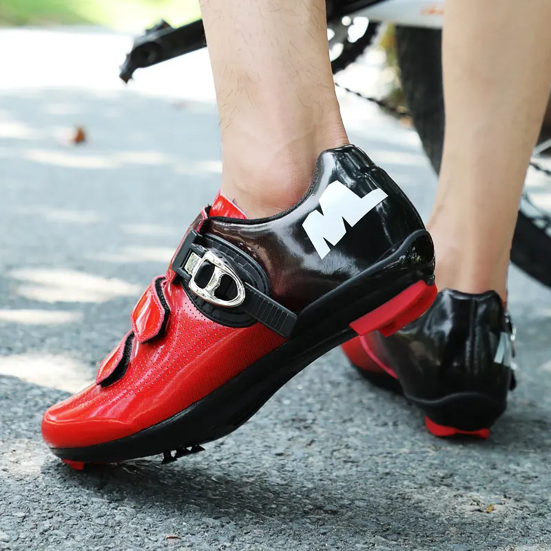 

2021 New Style Self-Locking Racing Road Shoes Men Moutain Mirror Leather Cycling Sneakers Outdoor Spin Shoes sapatilha ciclismo