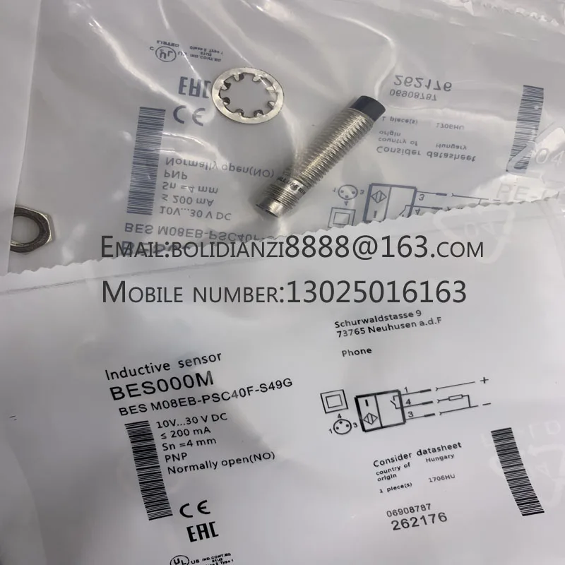 Новый датчик BES00P4 BES 516-324-G-E4-C-S49-00 3 Бесконтактный переключатель