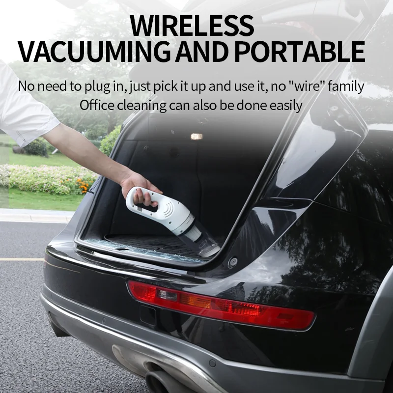 Беспроводной ручной автомобильный пылесос 13000 Па