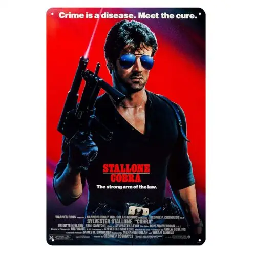 

Металлический плакат Cobra Sylvester 20x30 см