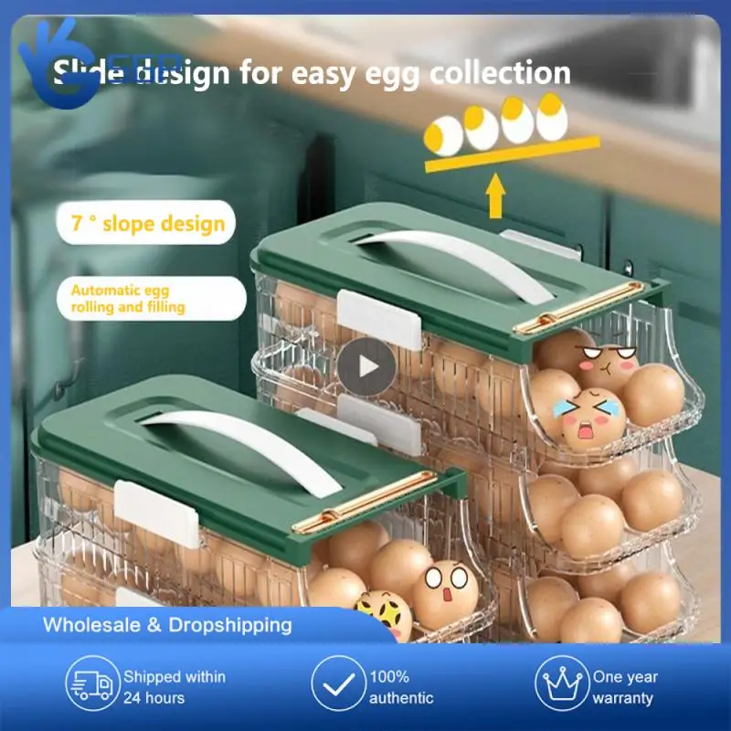 

Large Capacity Storage Container Portable Egg Storage Box Durable Storage Organizer Home Organization And Storage