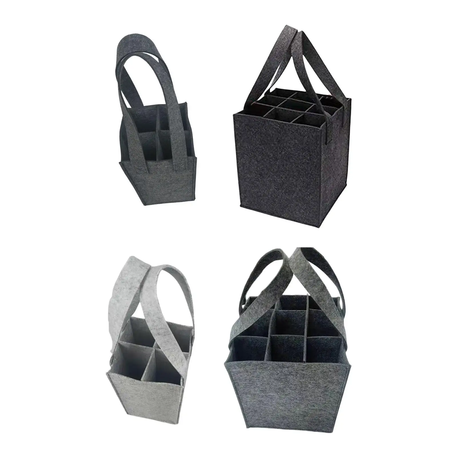 Felt Bottle Bag Shopping Bags Pouch Retails Bags Grocery Bag for Thanksgiving Party images - 6
