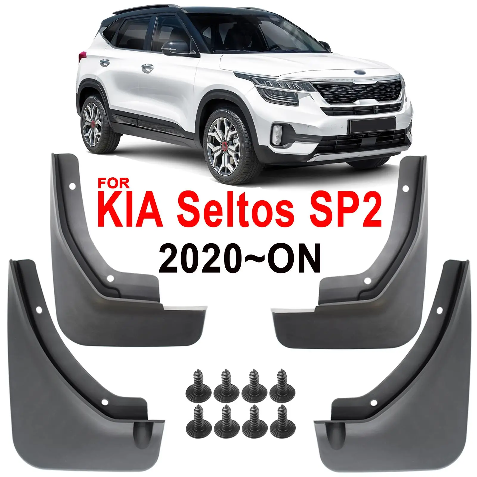 

Для Kia Seltos SP2 2019 2020 2021 2022-2024 брызговики брызговики брызговики брызговики крыло протектор спереди и сзади